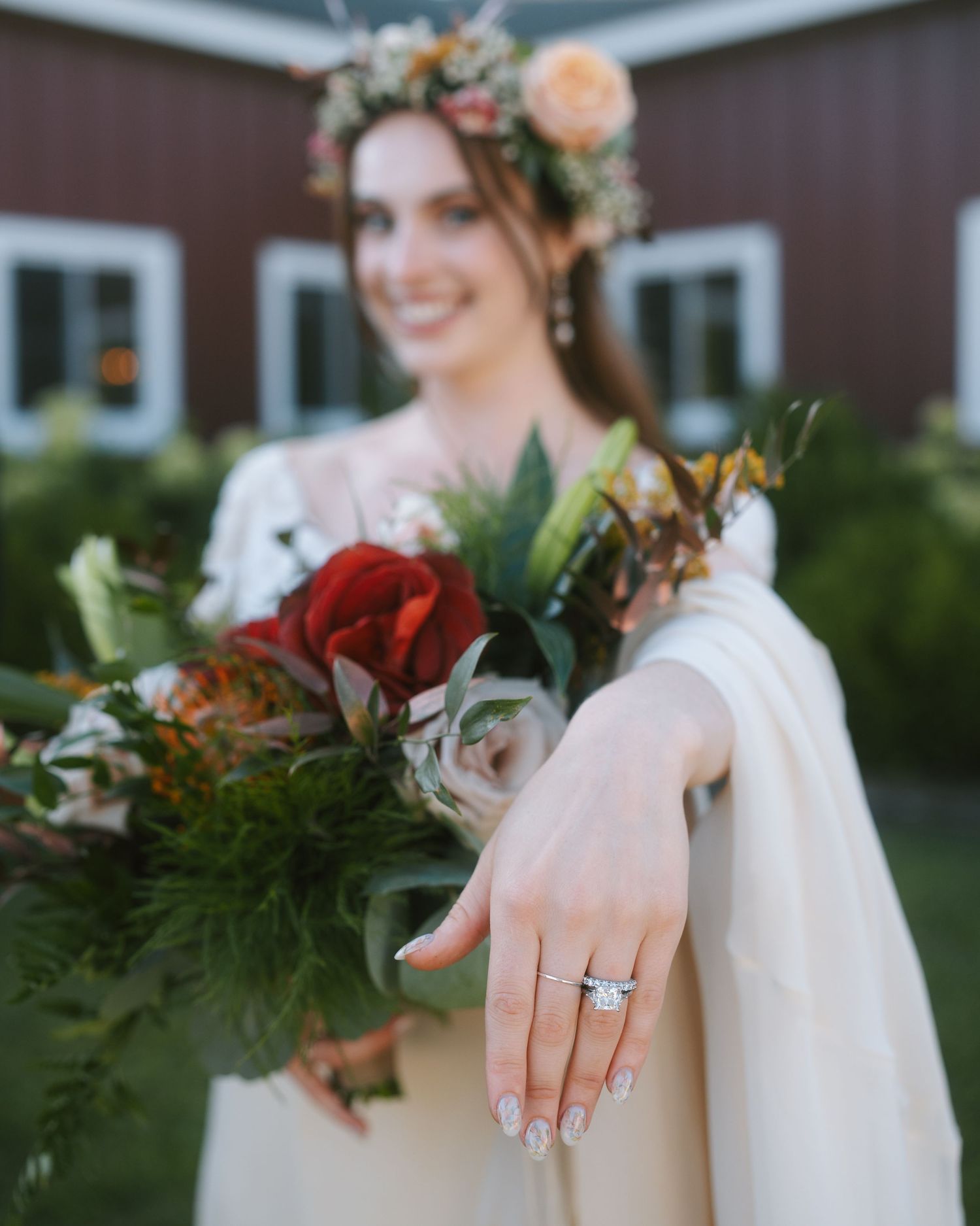 The Barn at Liberty Farms Lara and Nick Ring Bouquet