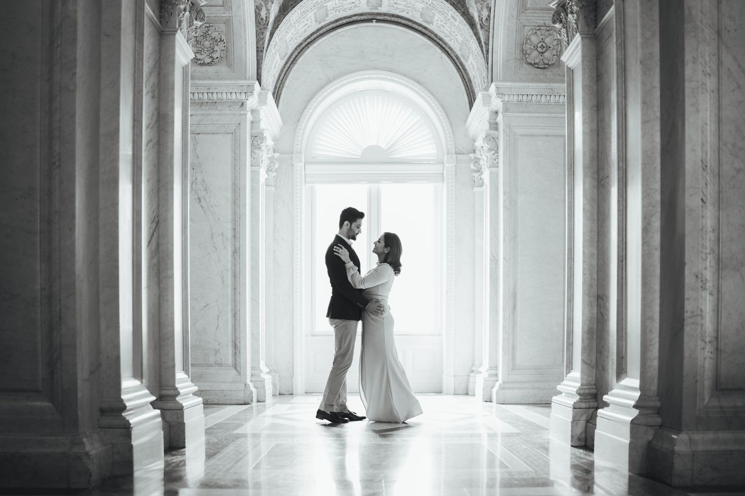Couples Photography at Library of Congress Washington DC