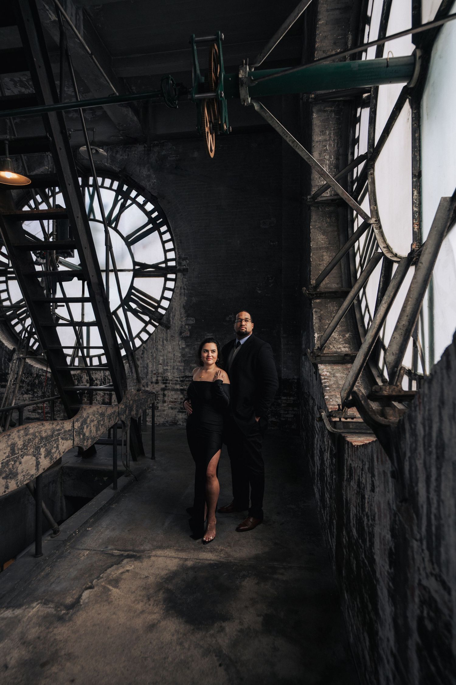 Engagement Session Bromo Seltzer Clock Tower Baltimore