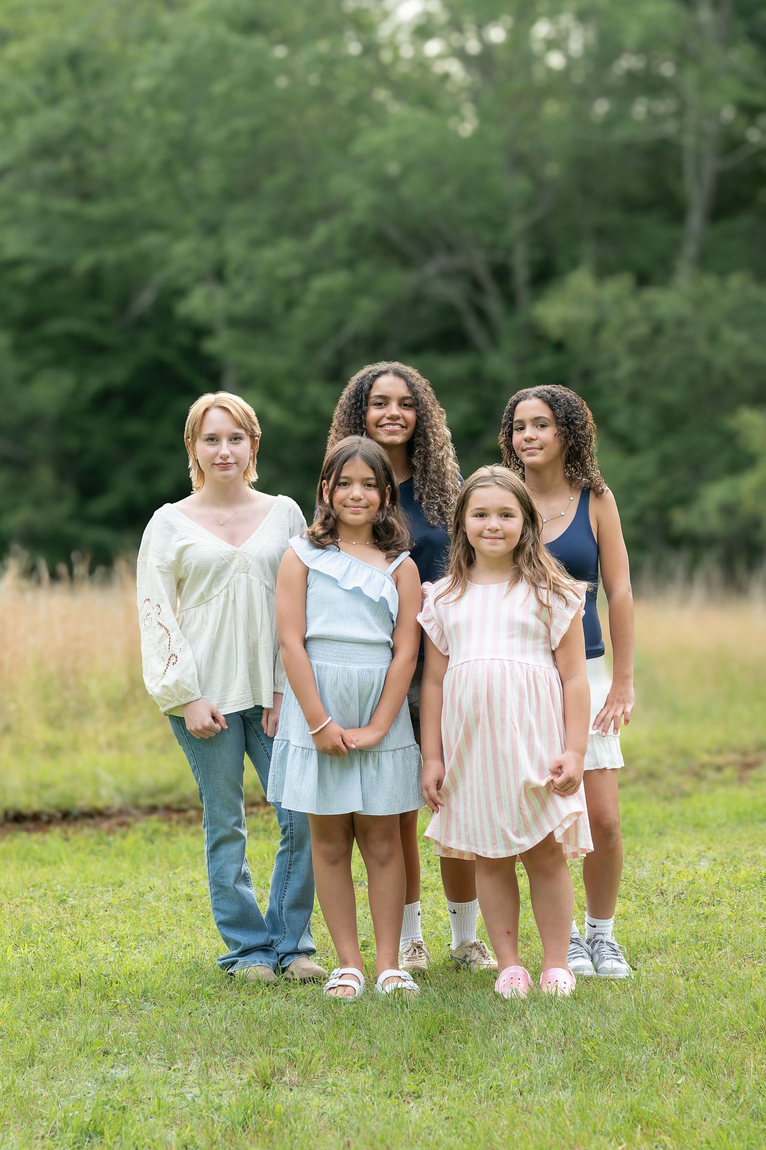 Family portraits surrounded by nature at a beautiful Poconos, Pennsylvania location