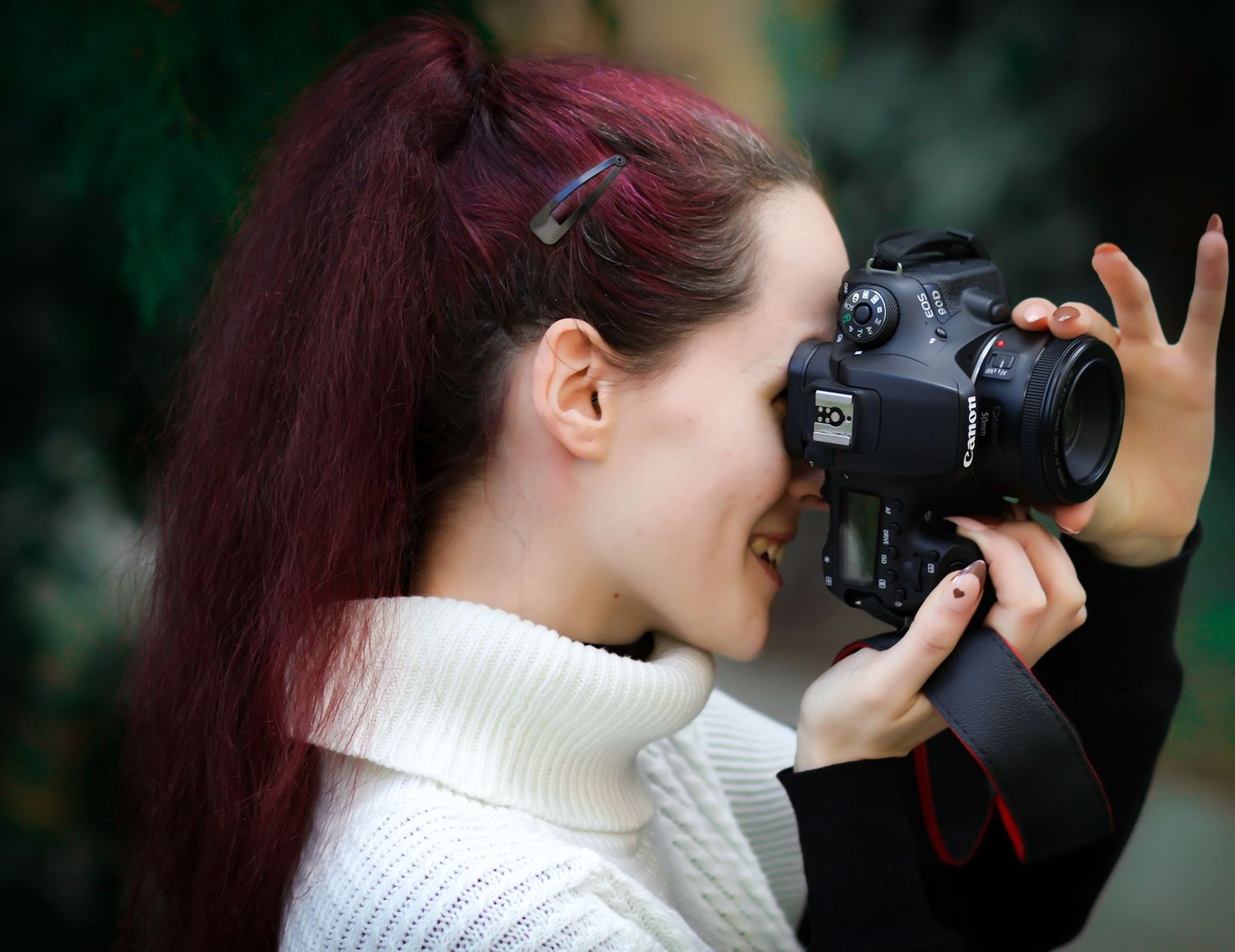 Photo en lumière naturelle d'un femme sur Nancy et ses alentours et Reims
