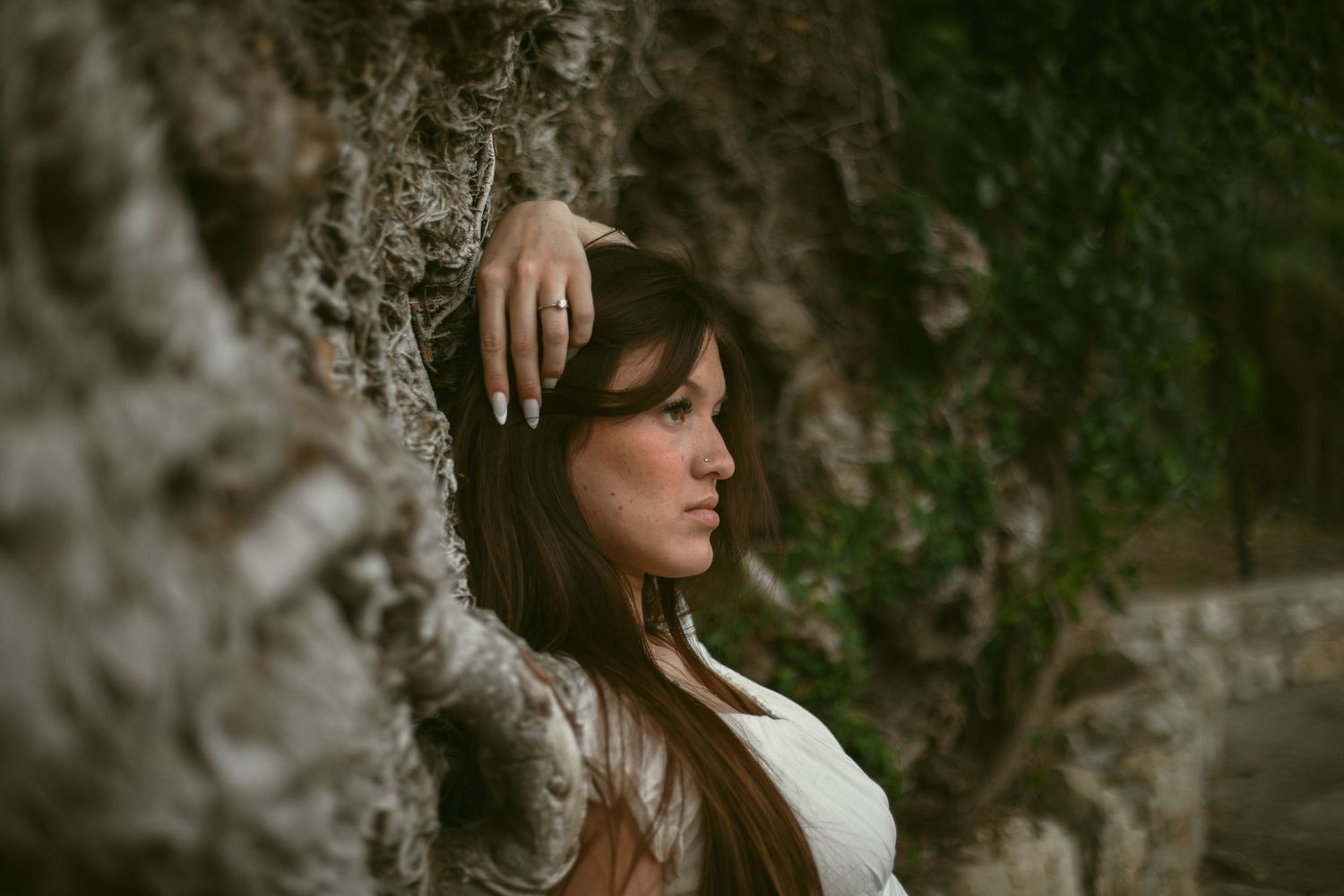 Editorial photo portrait session Japanese Tea garden San Antonio TX