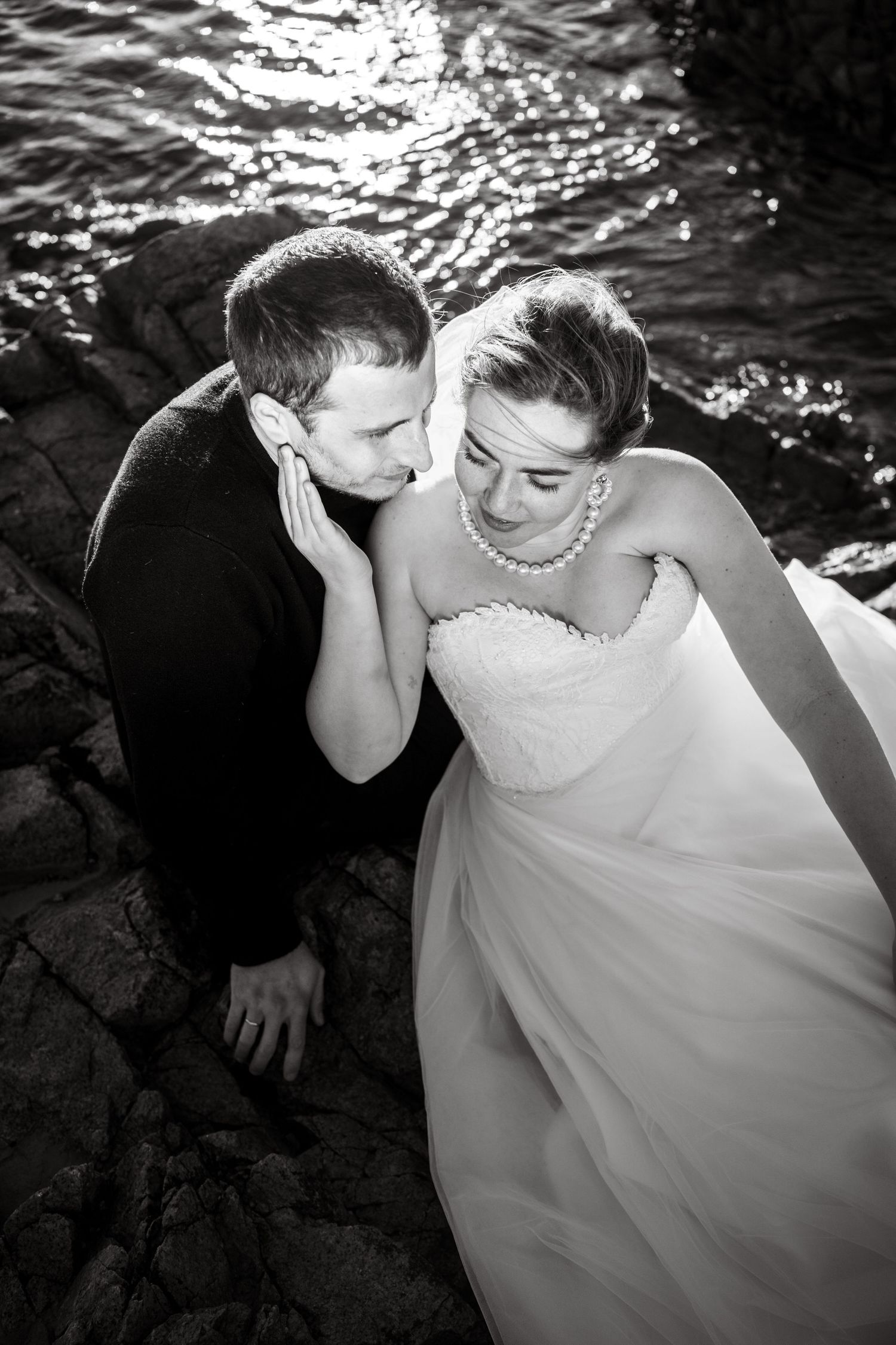 portrait couple mariage - photographe Cherbourg