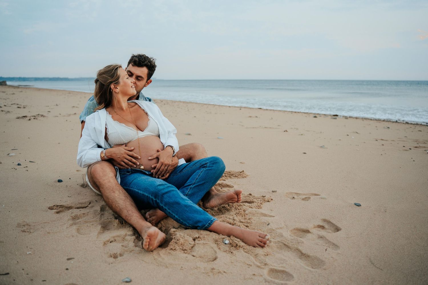 photo femme enceinte en extérieur - photographe Cherbourg