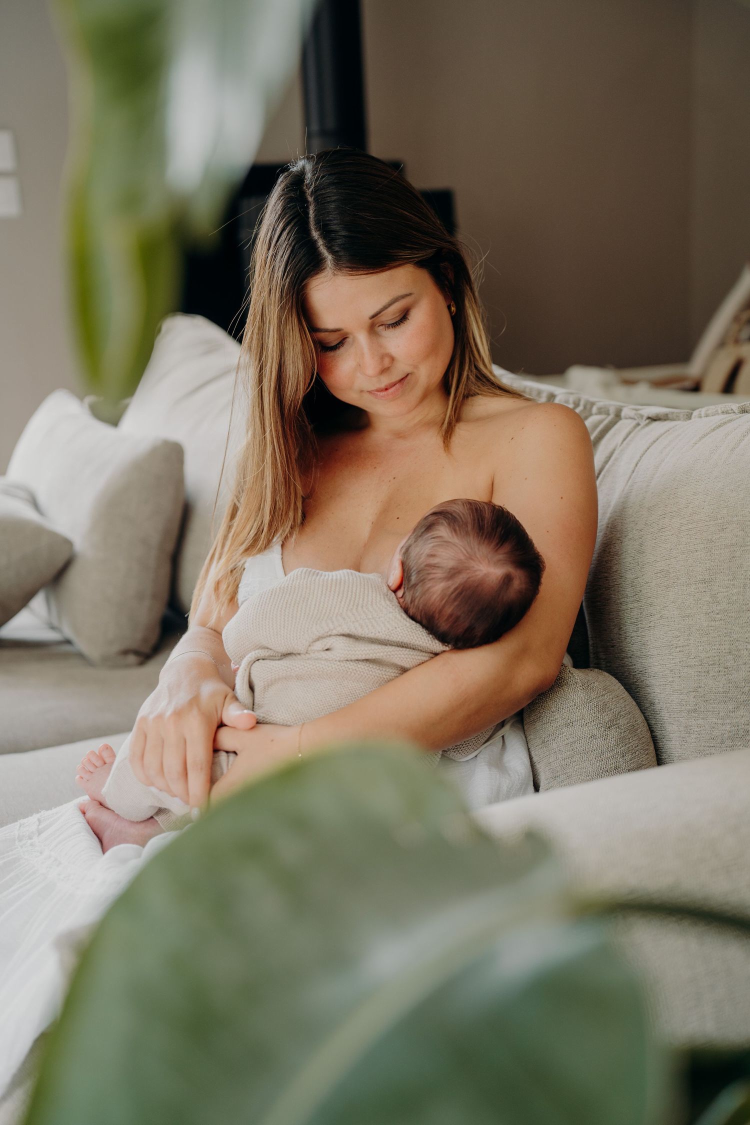 photo mère enfant a domicile - photographe Cherbourg