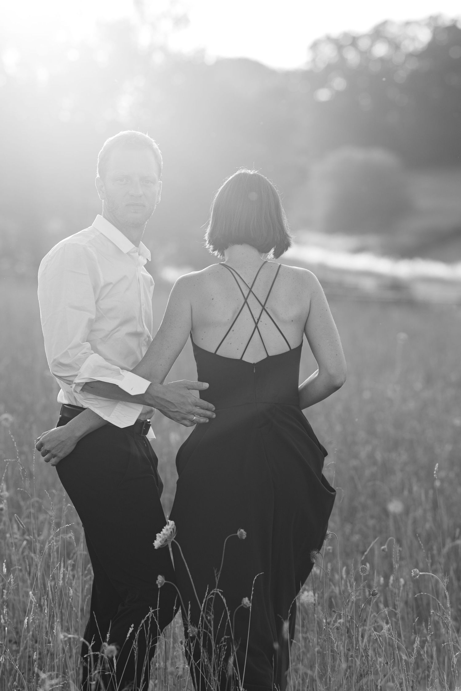 Black an white, Wedding, Bride, Husband, Man, Couple, Wife