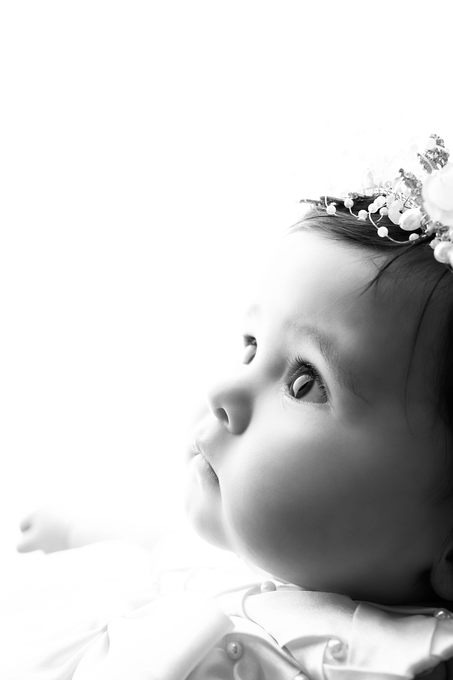 Smiling baby in our Woodland Hills studio. Amazing milestone photography in Los Angeles & the SF Valley.