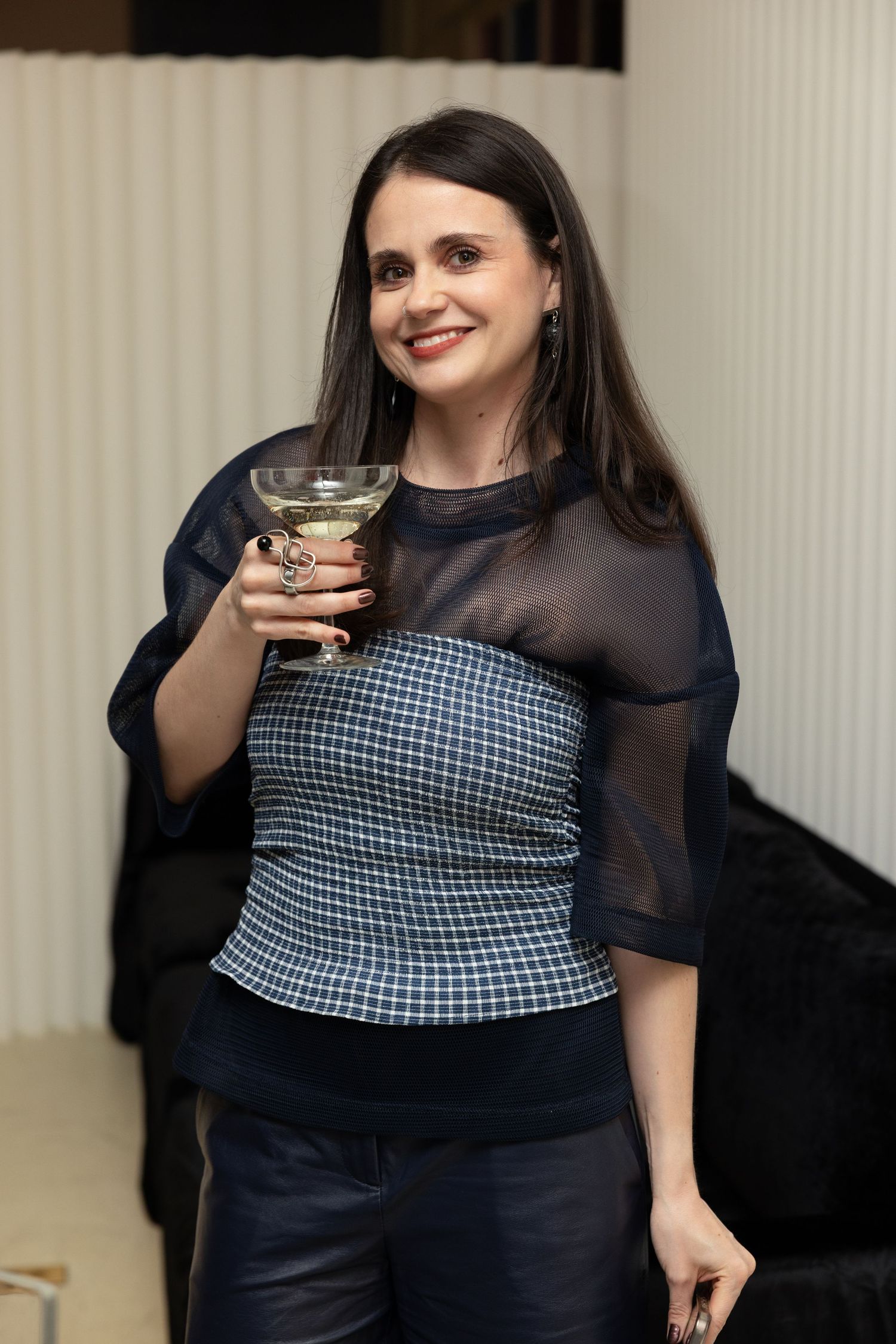 Guest enjoying the Flying Solo fashion event in New York City.
