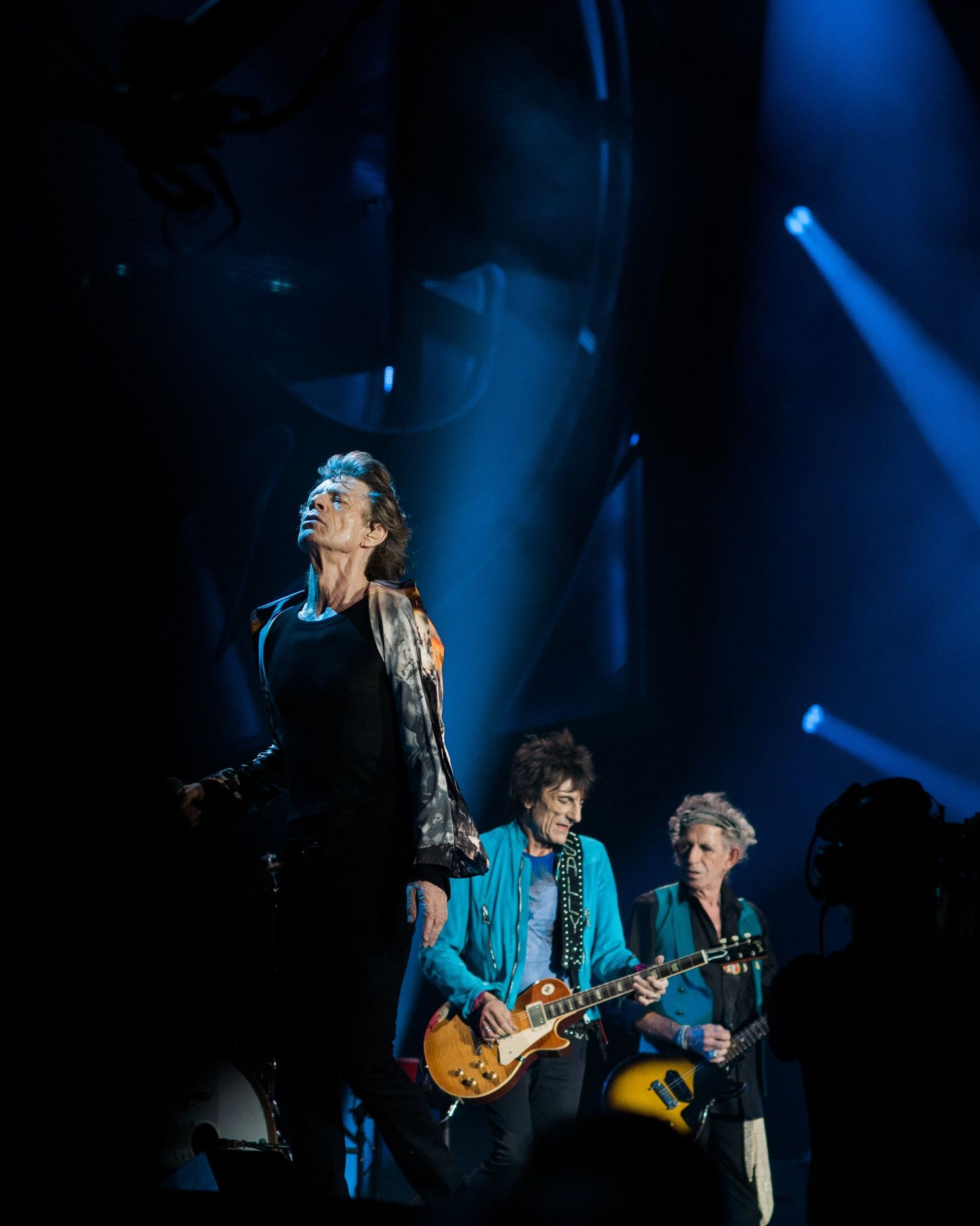 The Rolling Stones performing live in Buffalo in 2015, photographed by Lisa Mark.