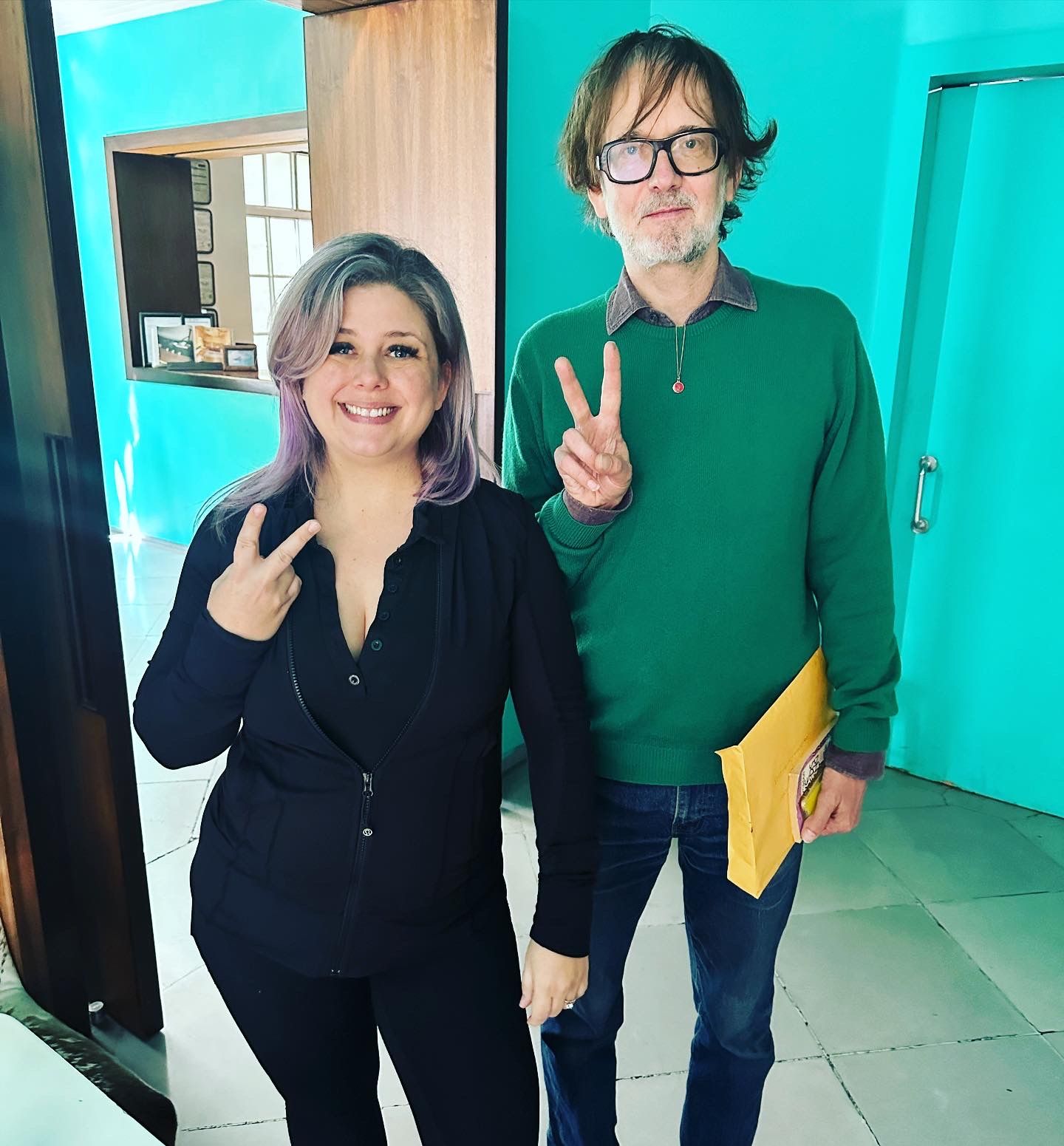 Lisa Mark and Jarvis Cocker of Pulp in 2023