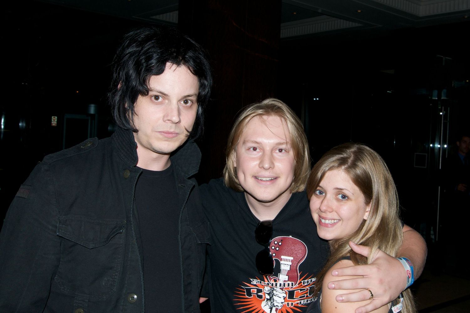 Lisa Mark with Jack White of The White Stripes