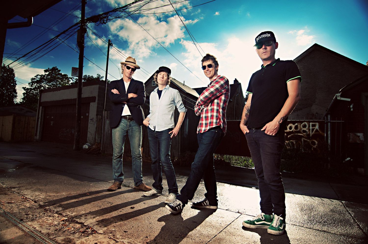 Band portrait of Sloan photographed for Murderecords by Lisa Mark in 2008.