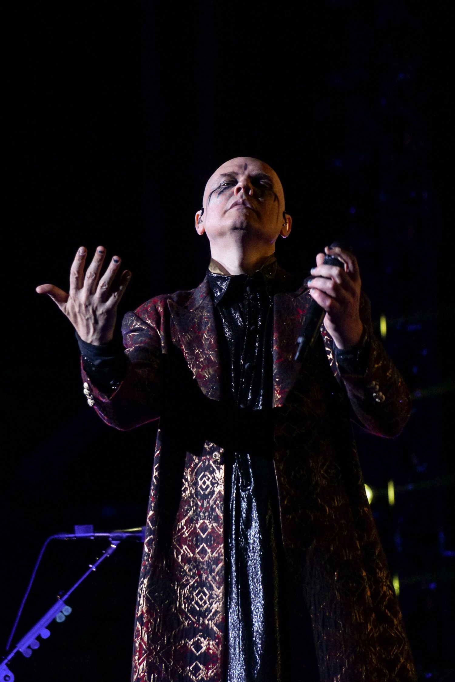 Billy Corgan performing with The Smashing Pumpkins in Hamilton, ON photographed by concert photographer Lisa Mark.