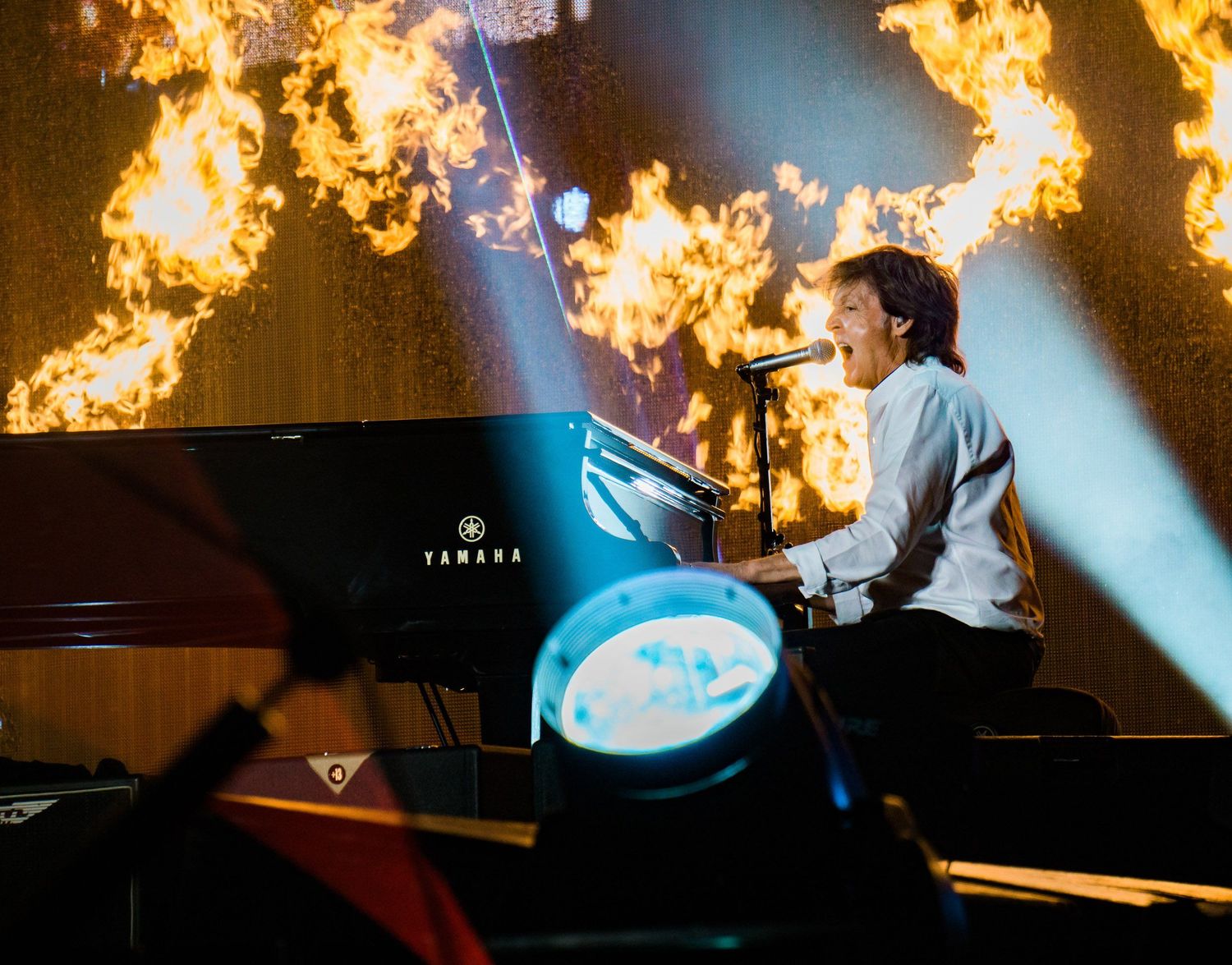 Paul McCartney performing live at FirstOntario Centre in Hamilton, Ontario on July 21, 2016, photographed by Lisa Mark.
