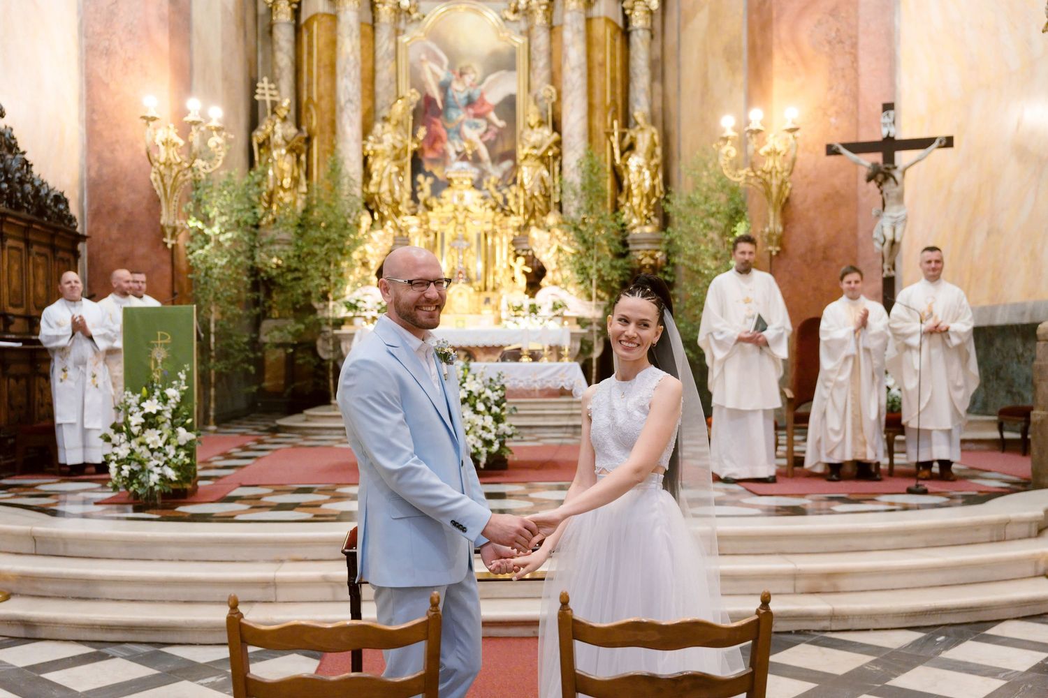 Svatební focení Olomouc kostel sv. Michala