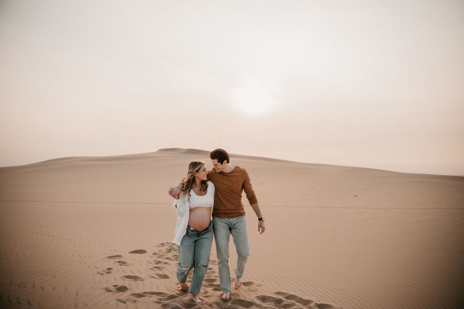 Silver Lake Michigan maternity session