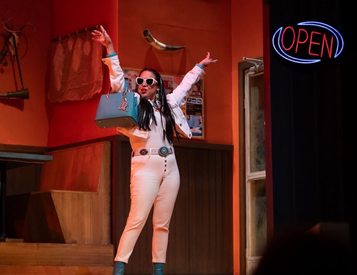 Rez Gas, Capitol Theatre - Port Hope, ON 2025. Costumes by Yolanda Skelton, photo by Sam Moffat.