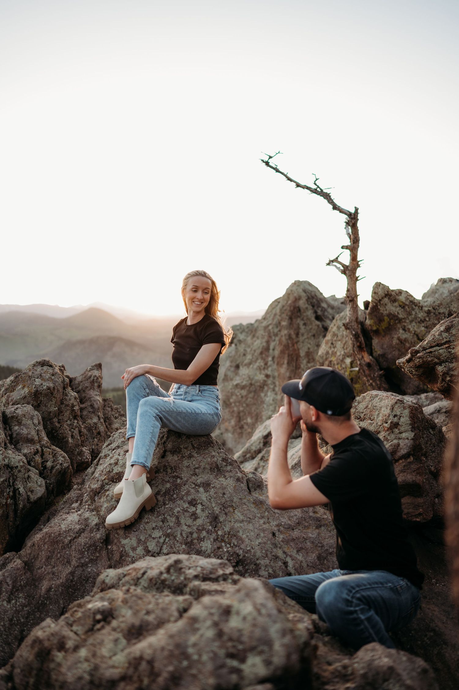 Colorado elopement photographer mountain couple session