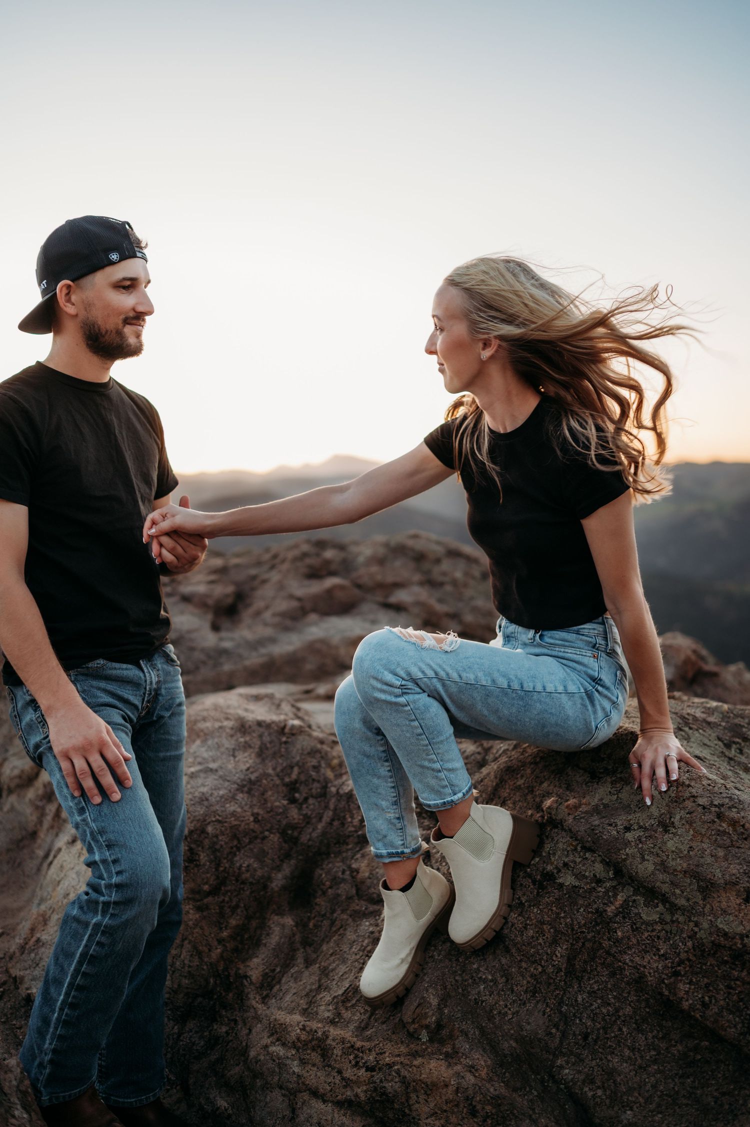 Colorado elopement photographer mountain couple session