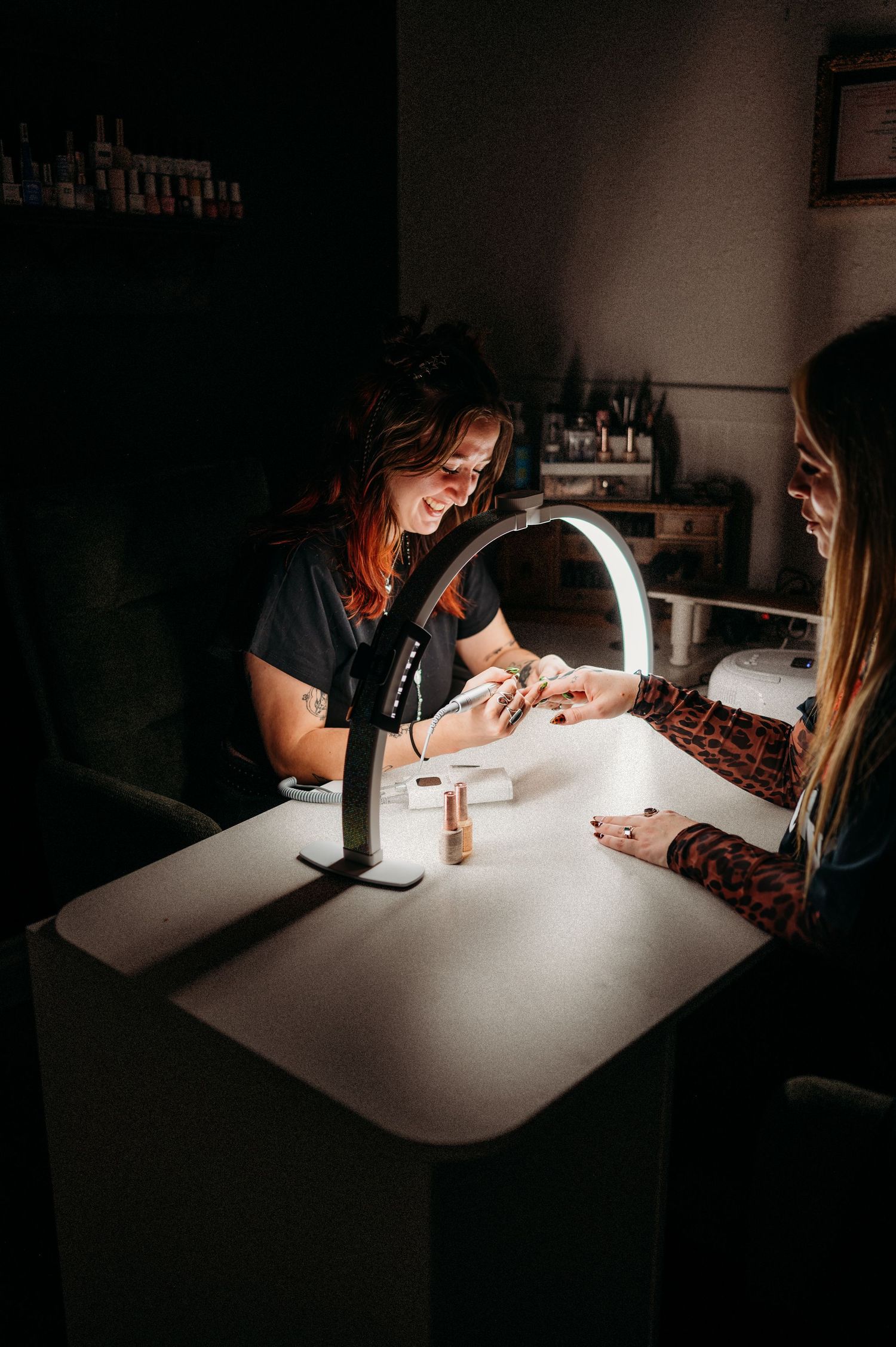 Nail tech branding session near denver Colorado