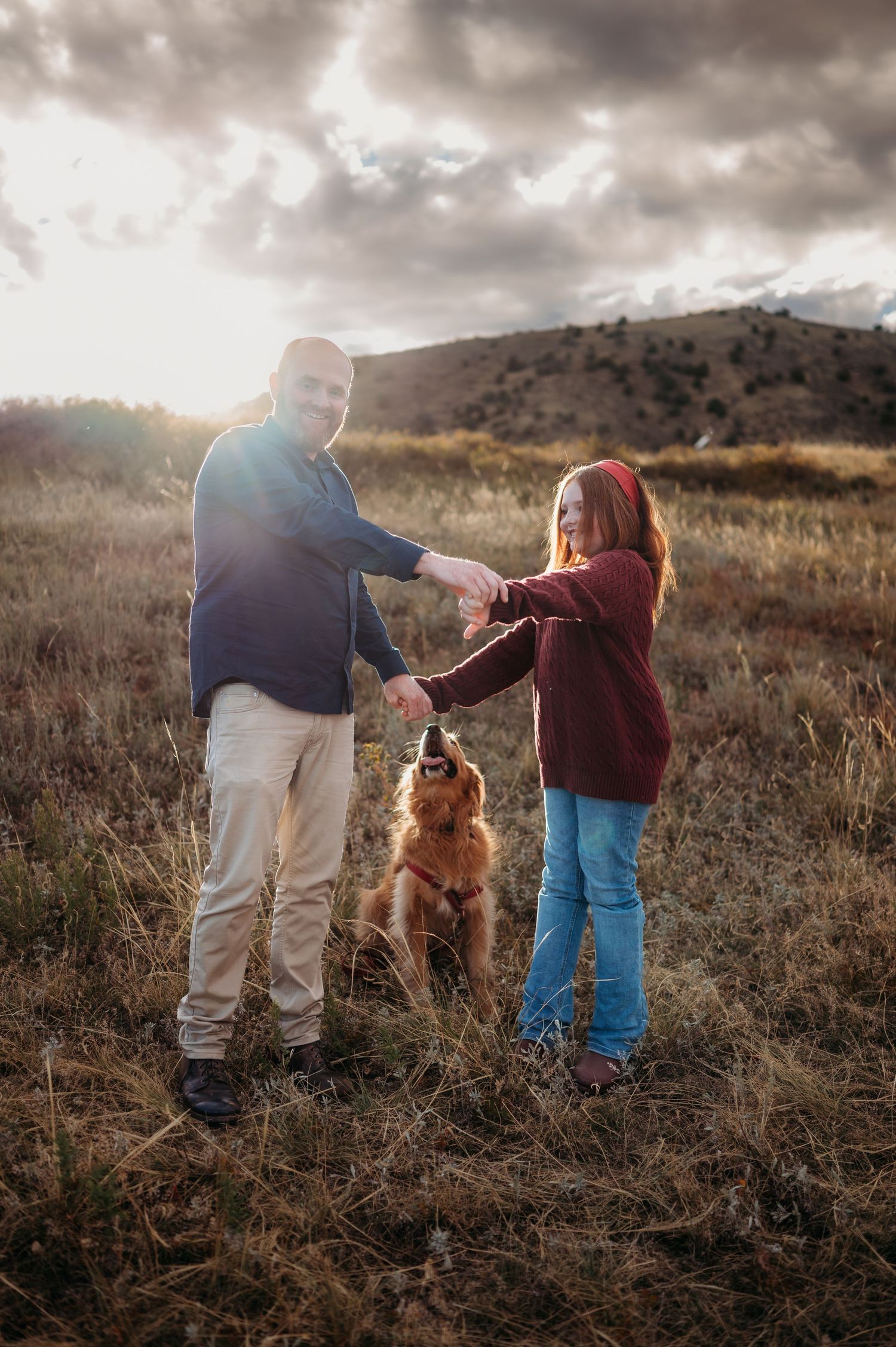 Denver family photographer candid outdoor session