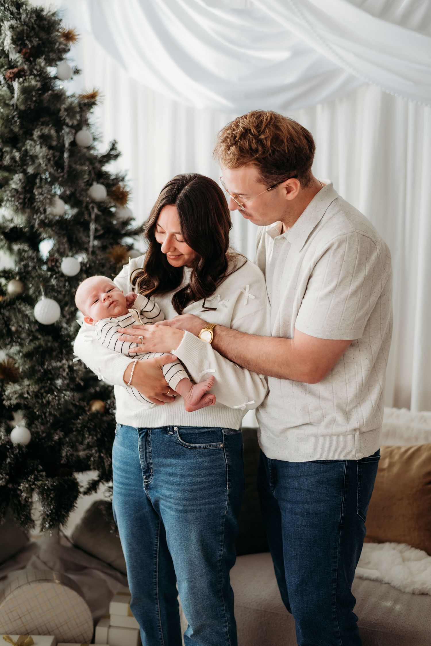 Denver family photographer candid studio session