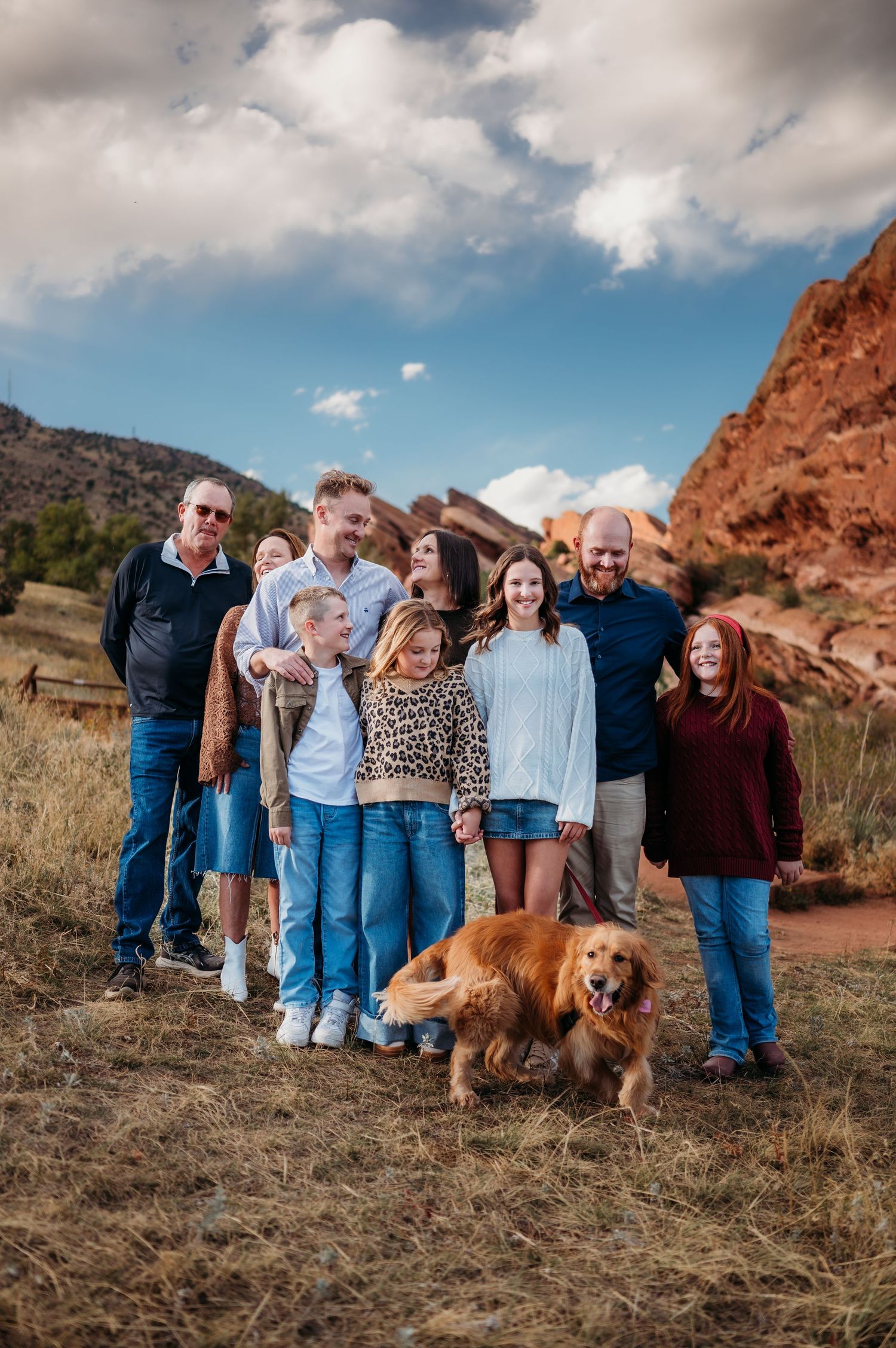 Denver family photographer candid outdoor session