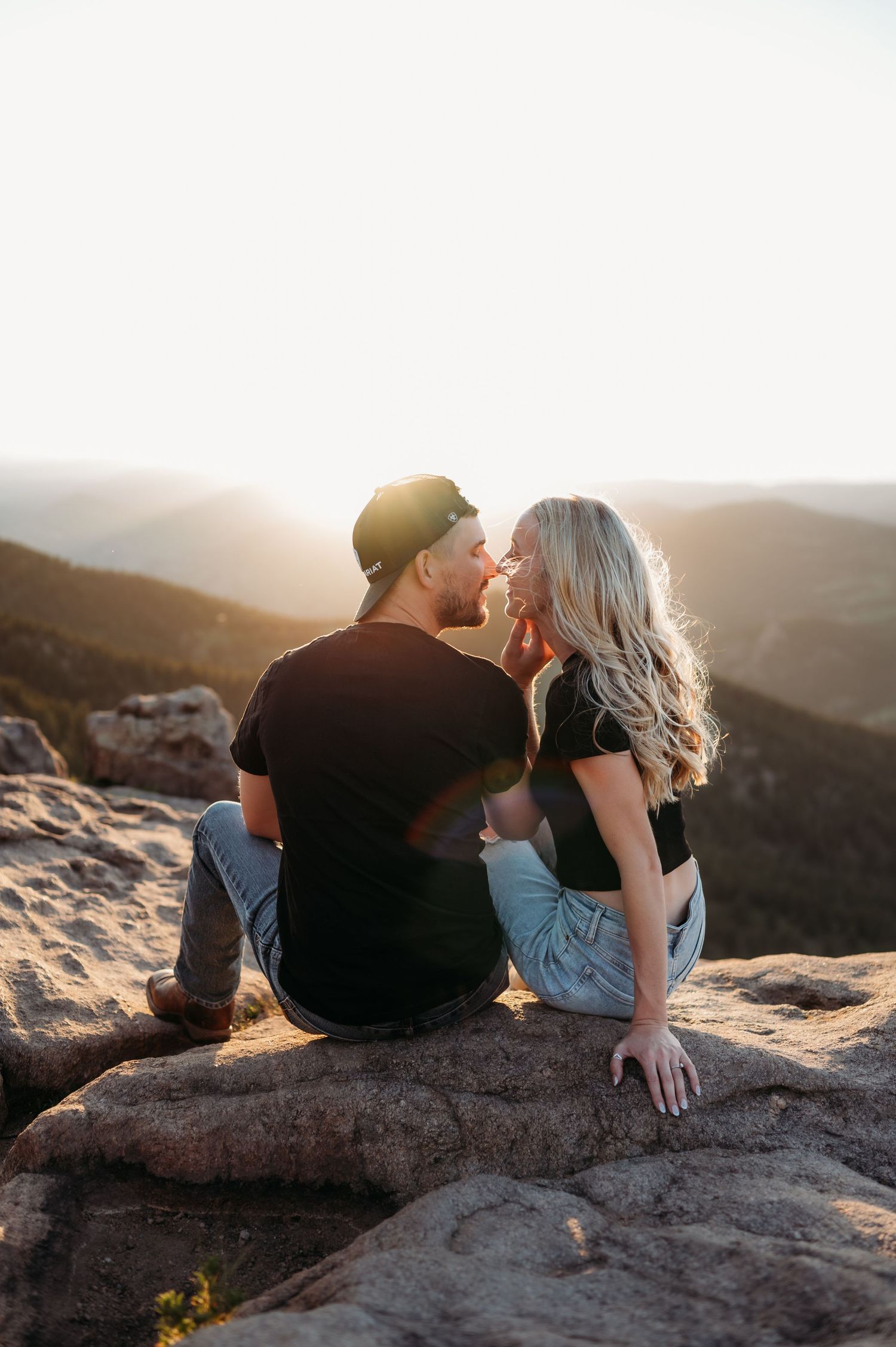 Colorado elopement photographer mountain couple session