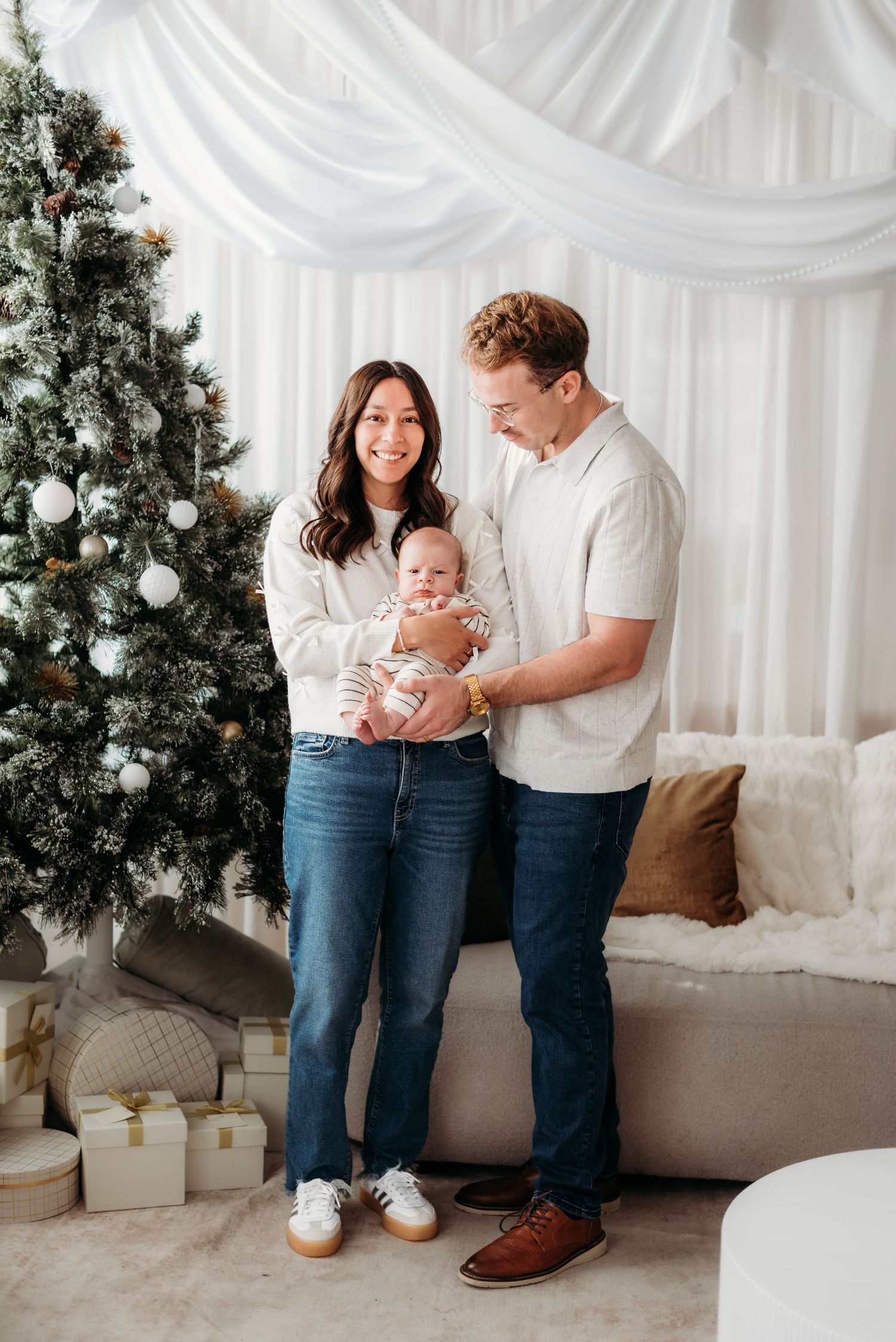 Denver family photographer candid studio session