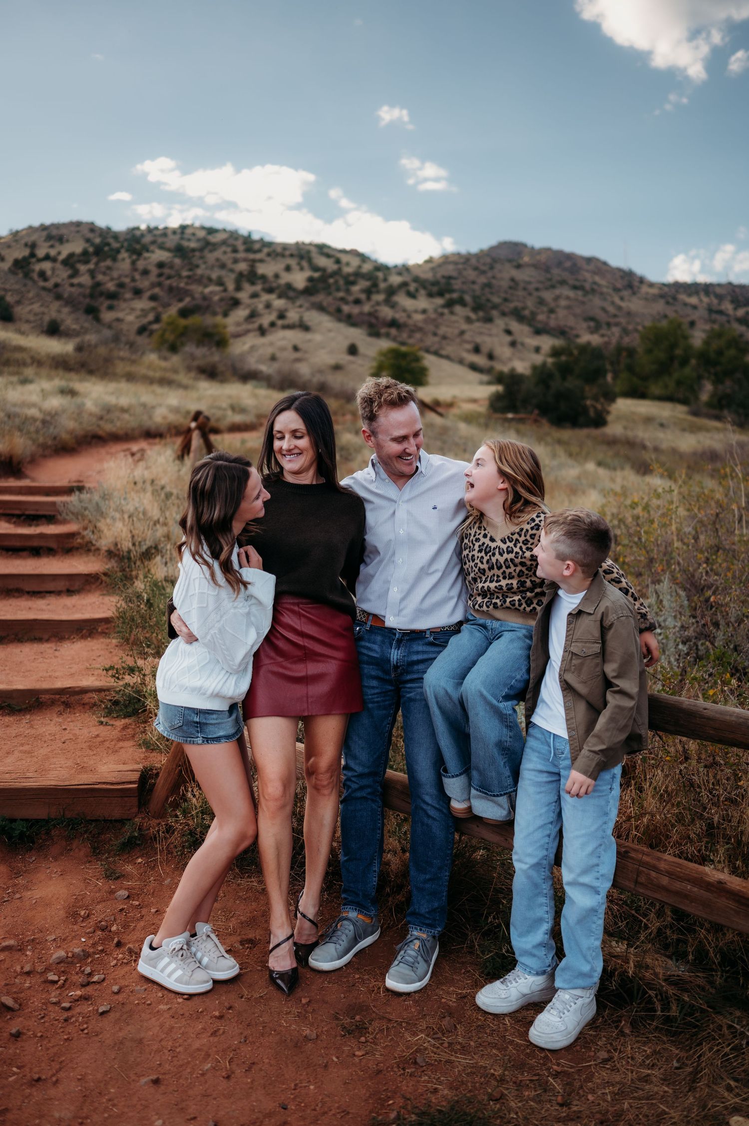 Denver family photographer candid outdoor session