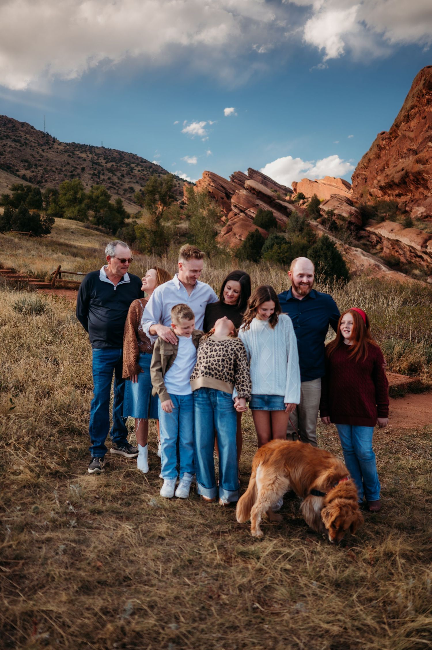 Denver family photographer candid outdoor session