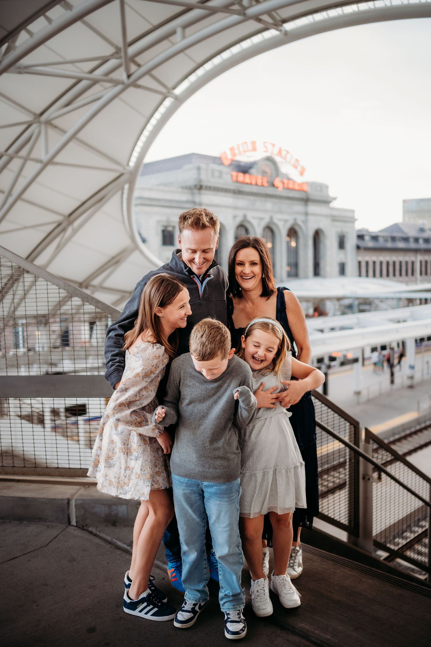 Denver family photographer candid outdoor session