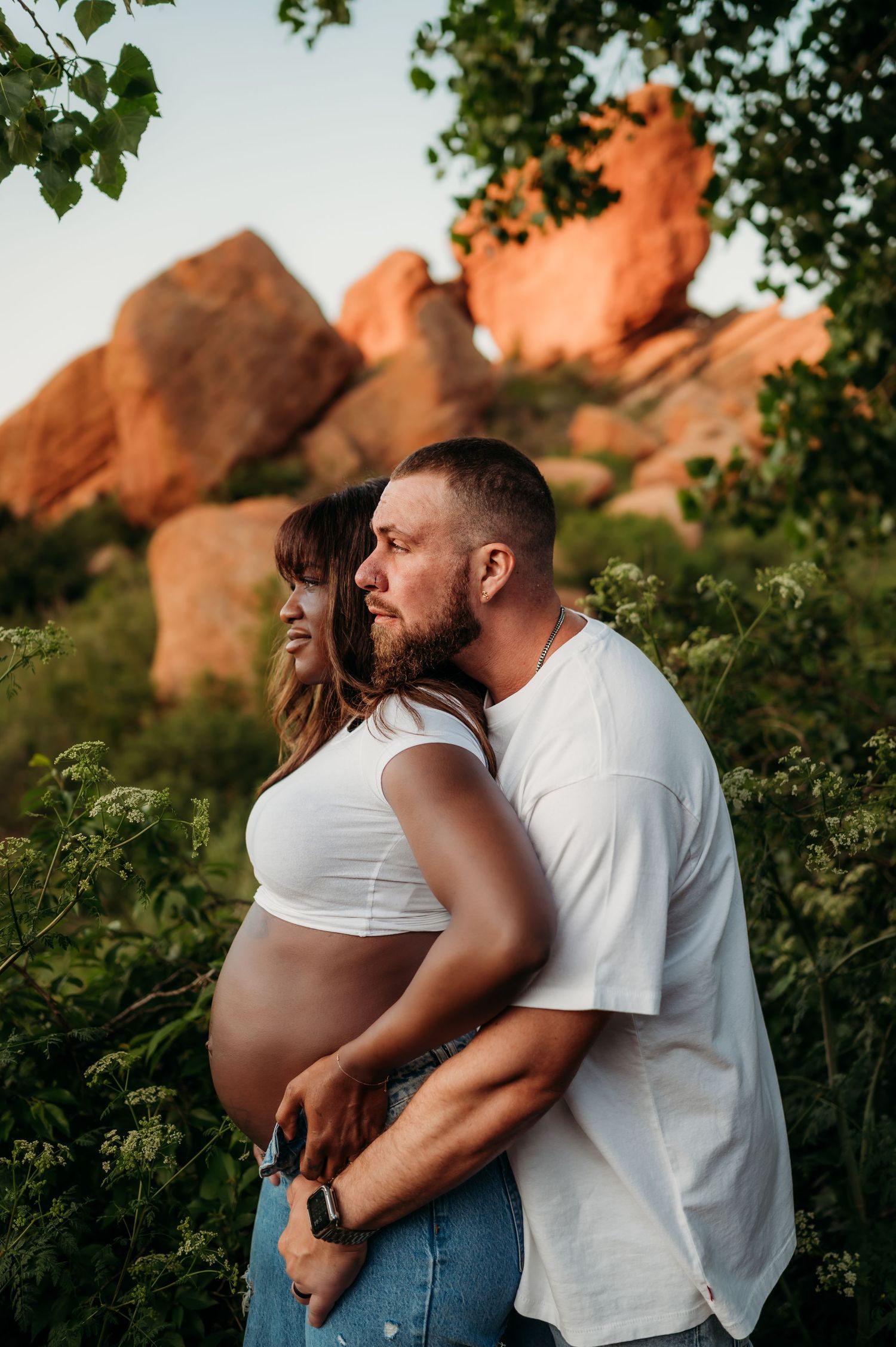 Denver maternity photographer outdoor lifestyle session