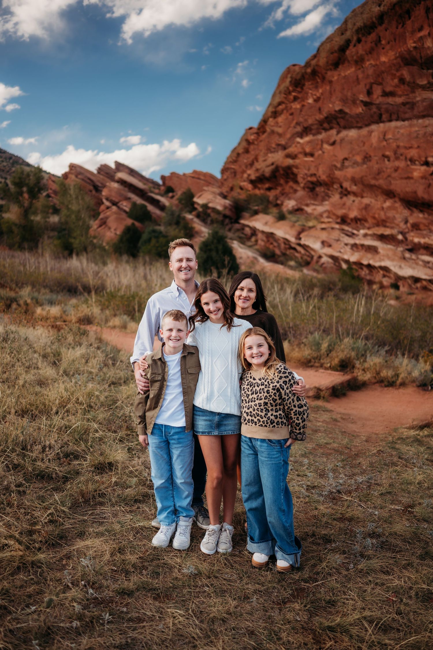Denver family photographer candid outdoor session