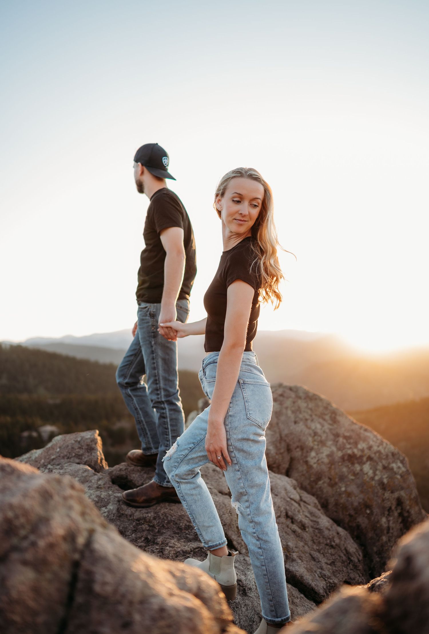 Colorado elopement photographer mountain couple session