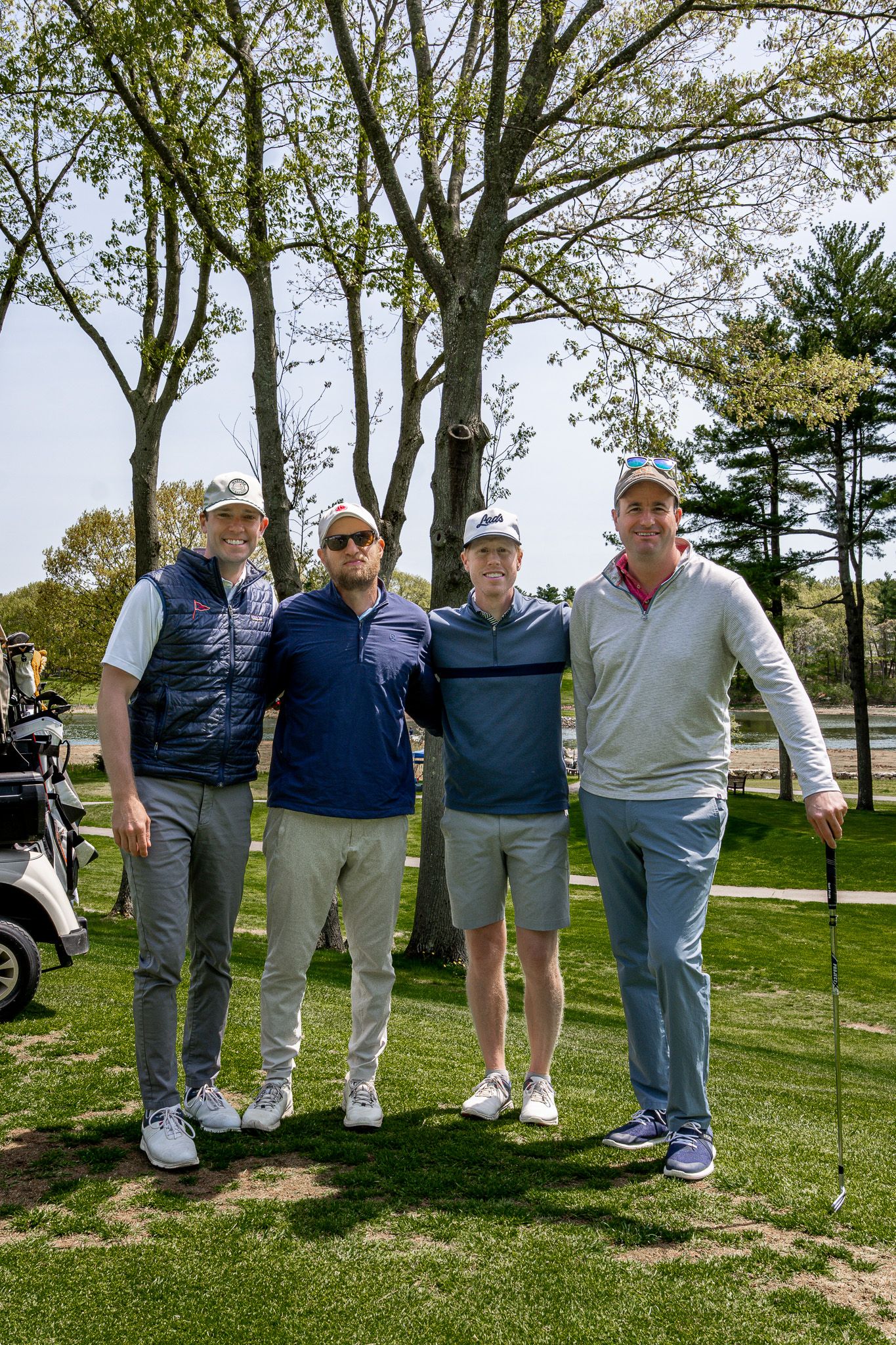 Event photography of a group during a charity fundraiser golf tournament at Wentworth by the Sea Country Club in Portsmouth, New Hampshire.