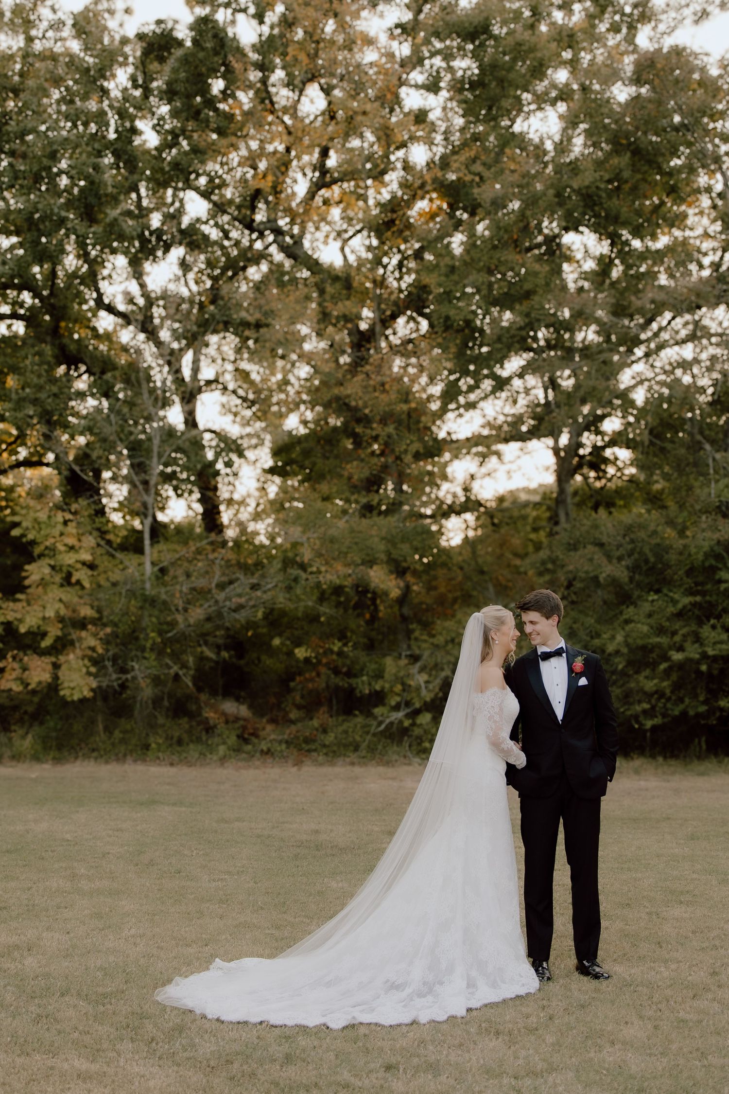 Classic, true to color wedding photo at Arkansas wedding Venue The Loft at Stone Oak by Malachi Westbrook Photography of bride and groom.