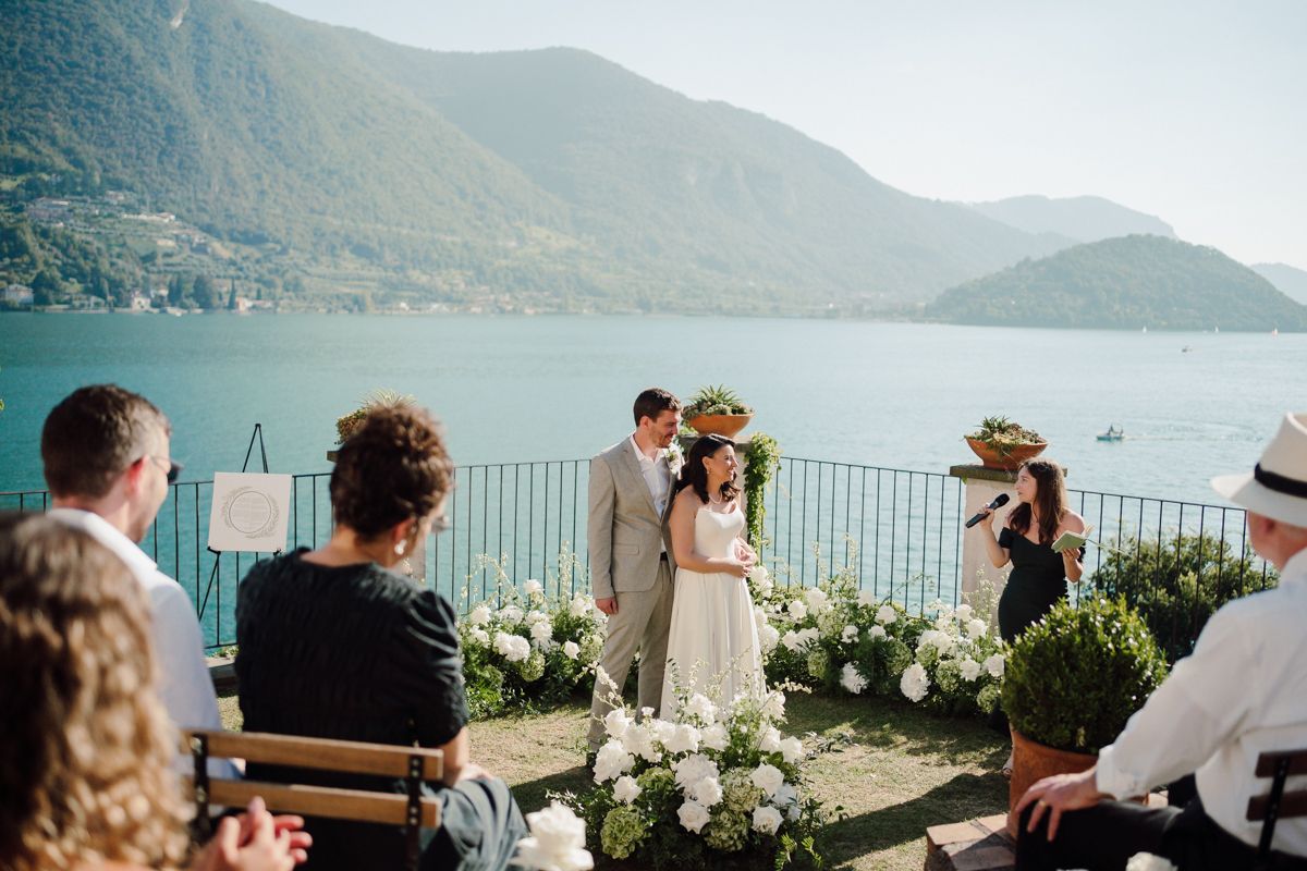 matrimonio a castello oldofredi  a monte isola lettura discorso vista lago
