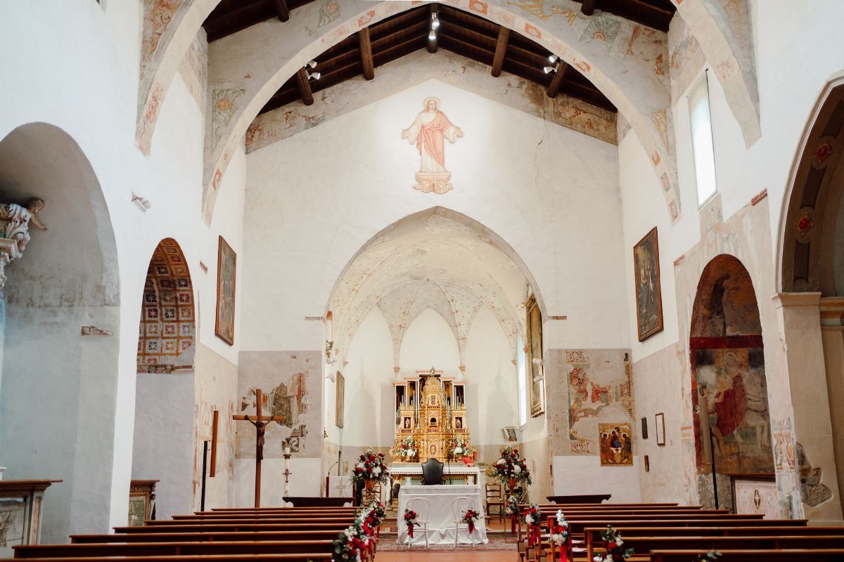 dettaglio allestimento floreale matrimonio a gottolengo