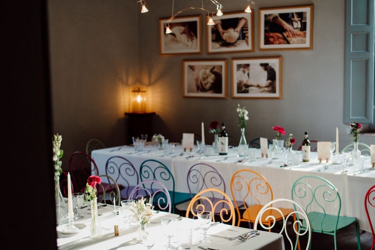 dettaglio allestimento location di matrimonio a cremona cascina lago scuro