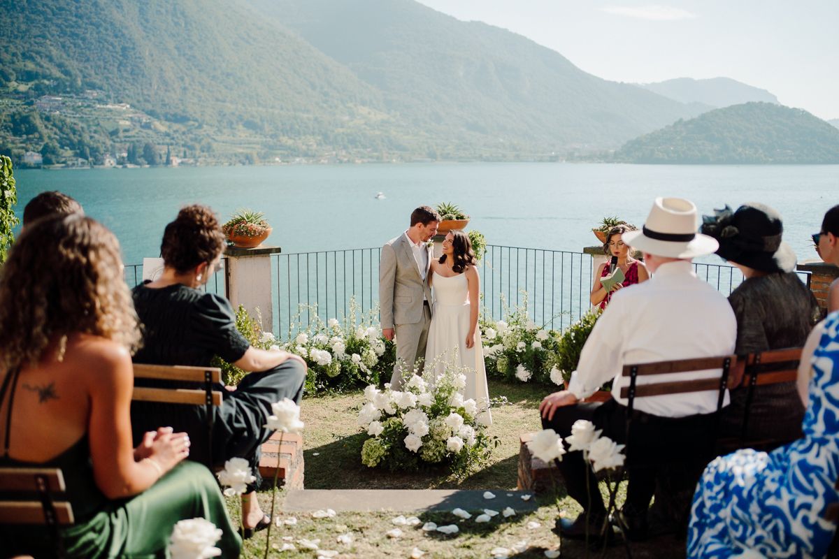 matrimonio a castello oldofredi  a monte isola lettura discorso vista lago