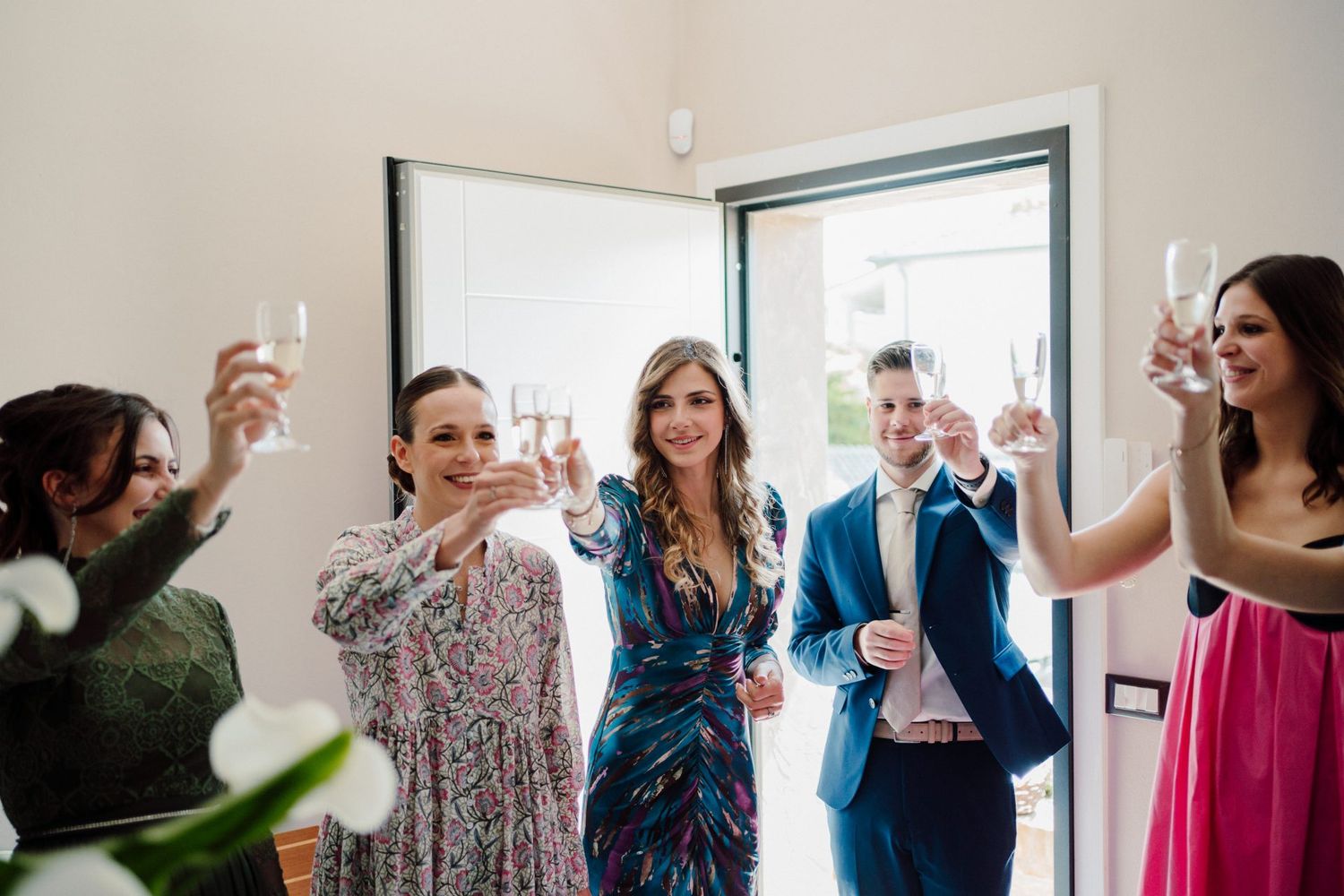 brindisi pre matrimonio a casa della sposa