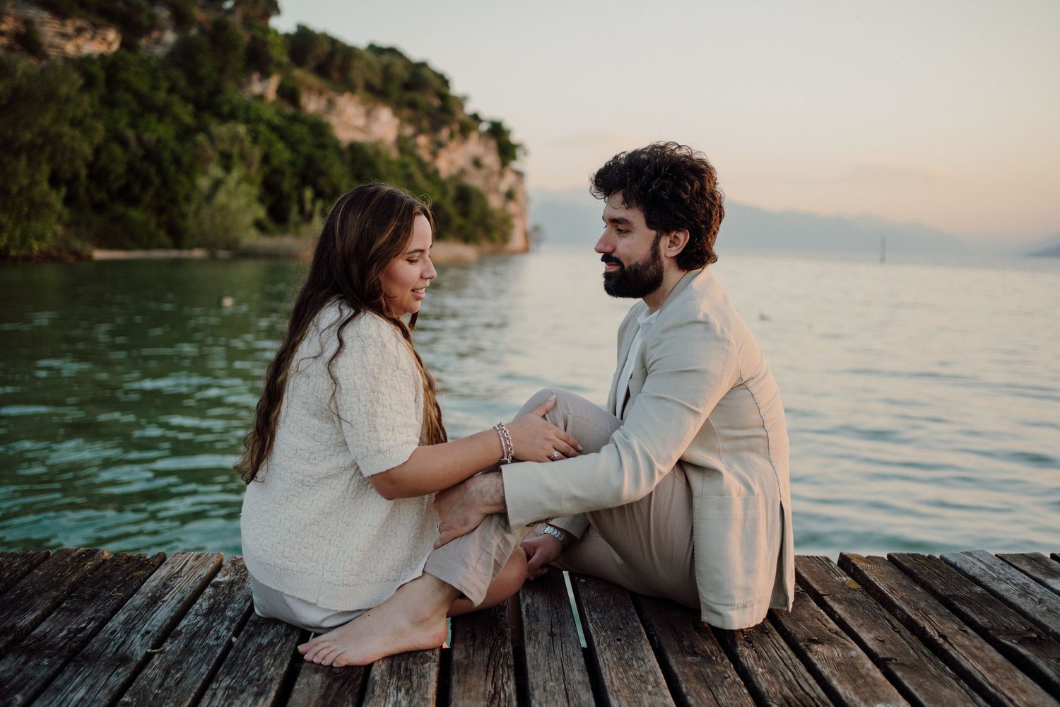 servizio fotografico prematrimoniale al lago di Garda