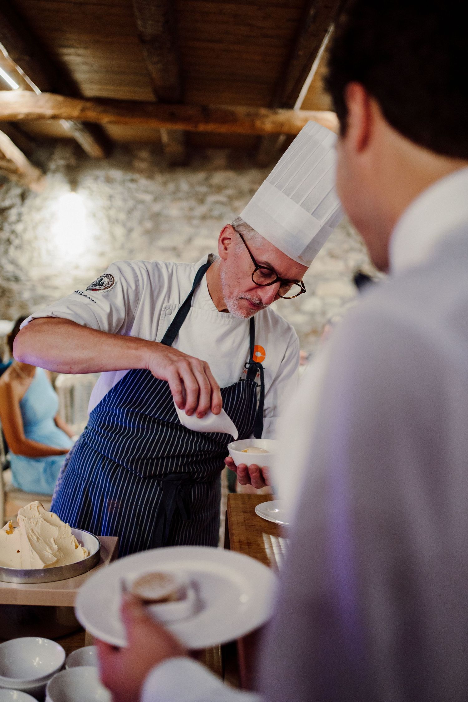 show cooking gelato al Carlo magno