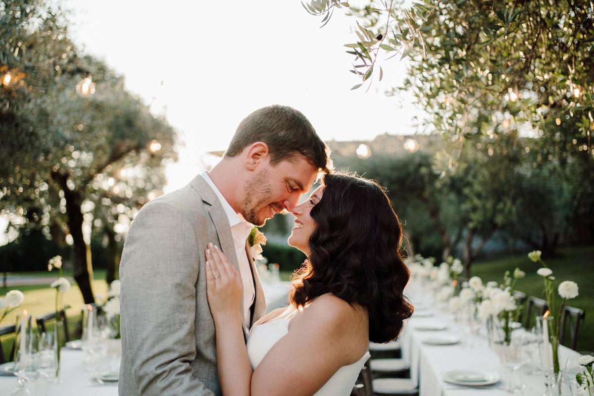 ritratto di matrimonio a castello oldofredi durante il tramonto