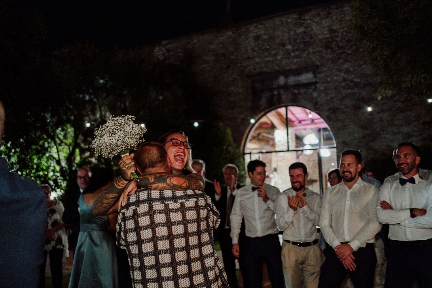 Lancio del bouquet