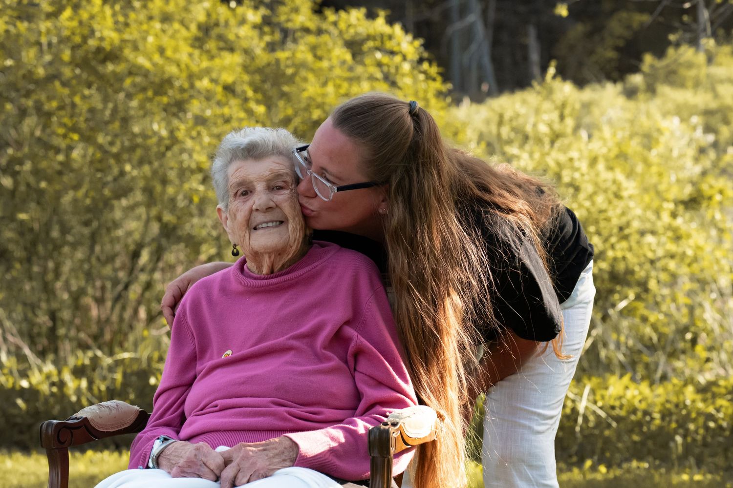 grandmother and grand daughter posing during 4 generation family session in Madoc Ontario | Yesterday's Focus Photography