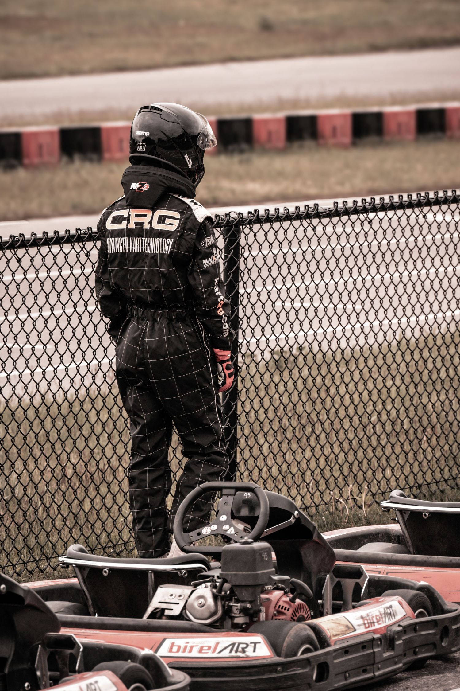 kart racer waiting to start in Bowmanville Ontario _ Yesterday's Focus