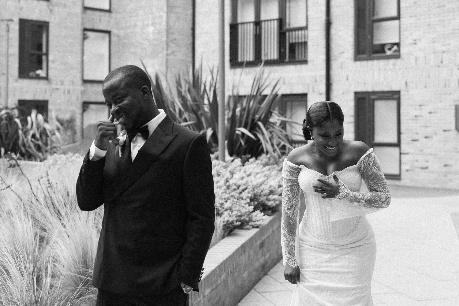 Leeds wedding photographer candid ceremony photo