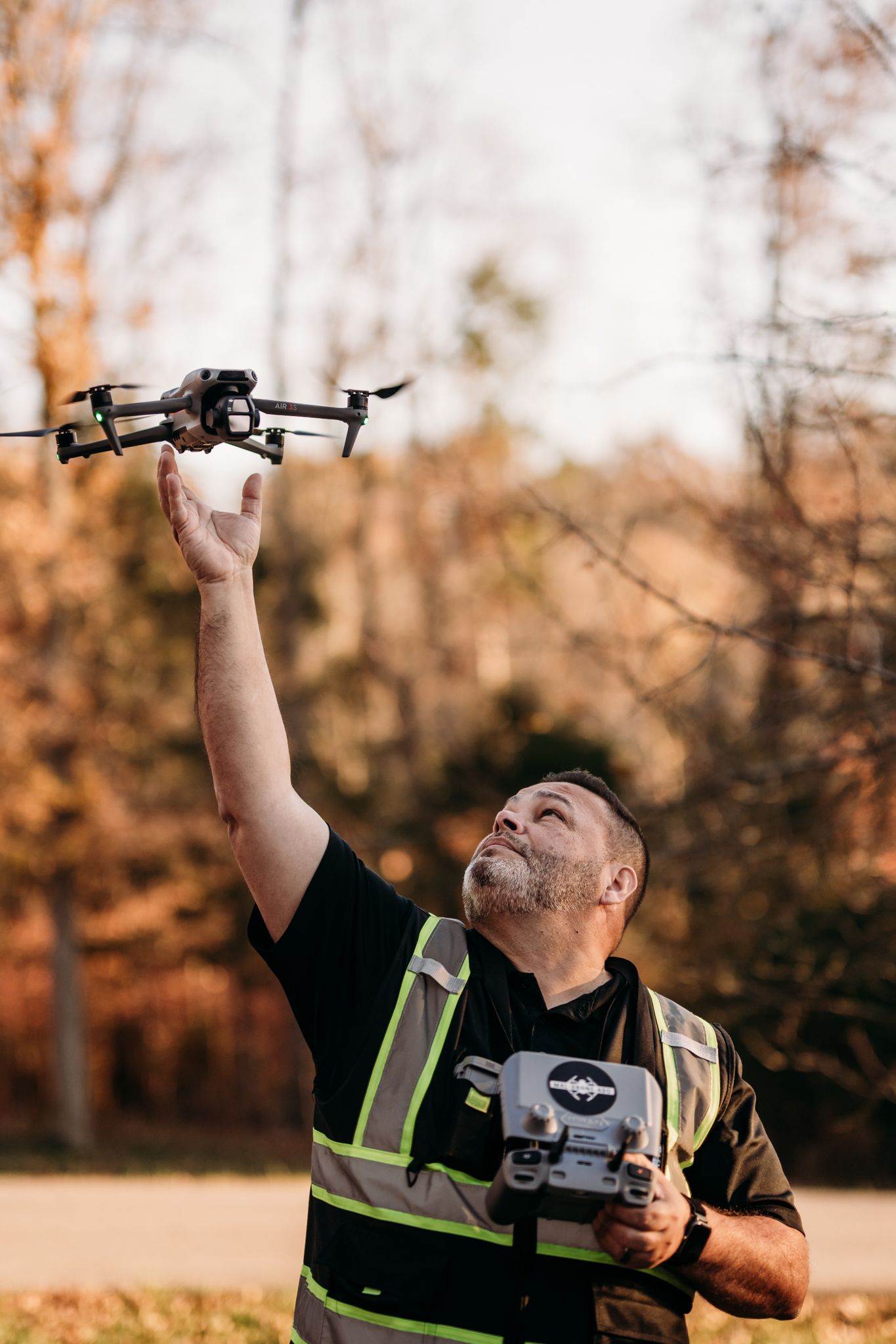 Brandenburg KY drone branding photos of José Maldonado, owner of Mal-Drone-Ado, captured by ninefifteenphoto during a real estate shoot in D
